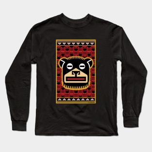 Big Black Bear Emblem Long Sleeve T-Shirt